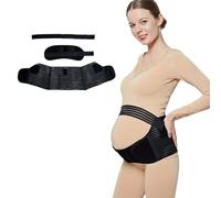 Bvxchg Ceinture ventrale de grossesse, ceinture abdominale post-partum pour soutenir la grossesse moyenne à tardive (taille L)
