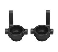 Bvznmilhd 2 pièces de Blocs de Direction en Aluminium pour RC, coupelle de Direction RC pour véhicule Tout-Terrain ZD Racing DBX 10 1/10, coupelles de Direction en Alliage Durable réduisant (Noire)