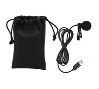 Bvznmilhd Microphone Cravate à Clip, Microphone Filaire à Clip pour appareils à Interface Type-C, Micro à condensateur omnidirectionnel avec câble de 1,45 m pour interviews, vlog et