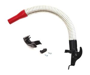 BW Bec verseur flexible pour bidon de carburant en métal 5/10/20 litres Tuyau flexible de 20 mm pour essence avec support pour bidon de 10/20 litres Rouge RAL 3000 Fabriqué en Europe