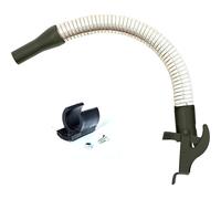 BW Bec verseur flexible pour bidon de carburant en métal - 5/5 l - Tuyau flexible de 25 mm - Avec support pour bidon de 5 l - Vert bronze - RAL 6031-F9 - Fabriqué en Europe