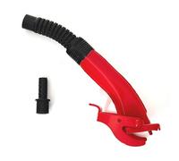 BW® bec verseur flexible pour jerrycan métallique 5/10 / 20 Litres - 25cm Flex Spout incl. support pour bidon - Rouge - RAL 3000 - Fabriqué en Europe