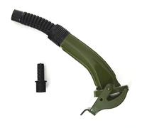 BW® bec verseur flexible pour jerrycan métallique 5/10 / 20 Litres - 25cm Flex Spout incl. support pour bidon - Vert olive - RAL 6003 - Fabriqué en Europe