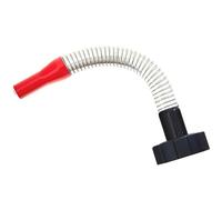 BW® bec verseur flexible pour jerrycan métallique 5/10/20 Litres à bouchon à vis - 30cm Flexrohr Spout 20mm pour essence incl. support pour bidon - Rouge - RAL 3000 - Fabriqué en Europe