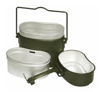BW Bundeswehr Vaisselle De Cuisine Olive 3 Pièces Alu Original Armée TL