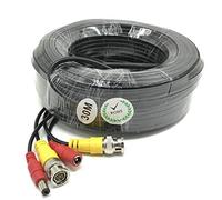 BW Câble d'alimentation BNC pour système de sécurité de caméra CCTV DVR 30 m Noir