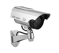 BW Fausse caméra de vidéosurveillance à énergie solaire étanche à LED pour l'extérieur