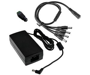 BW haute qualité 12 V 5 A 60 W DC Power Supply avec une caméra de vidéosurveillance à 4 voies câble répartiteur d'alimentation pour caméras de surveillance CCTV, rubans LED Lumière