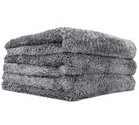 BW&HM Chiffon Microfibre Voiture Chiffon Voiture Polissage Super Absorbant Séchage pour Detailing Auto Moto 40 x 60 cm Lot de 3 Gris