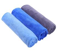 BW&HM Serviette Sport Musculation Microfibre Serviette Fintess Gym Sechage Rapide et Absorbant Femme Homme 40 x80 cm Lot de 3 Gris+Bleu+Bleu Clair