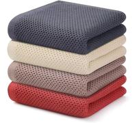 BW&HM Torchon Cuisine Coton Vaisselle Torchons De Cuisine Torchon Vaisselle Doux Résistant et Super Absorbant 33 x 74cm Lot De 4
