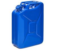 BW© Jerrican en métal pour carburant - 20 l - Bleu - RAL 5005 - Certifié TÜV et homologation ONU - Fabriqué en Europe