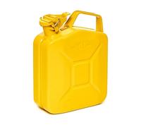 BW© Jerrican en métal pour carburant - 5 l - Jaune - RAL 1018 - Certifié TÜV et homologation ONU - Fabriqué en Europe