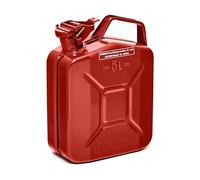 BW© Jerrican en métal pour essence 5 l Rouge RAL 3000 Certifié TÜV et homologation ONU Fabriqué en Europe