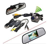 BW® Kit rétroviseur à écran TFT LCD 10,9 cm et caméra de recul étanche sans fil