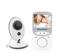 BW Moniteur vidéo pour bébé avec audio bidirectionnel, écran de 6,1 cm, moniteur de température ambiante, vision nocturne, objectif 70 degrés