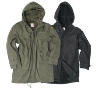 BW Parka Militaire avec Doublure et Capuche, Couleur Oliv ou Noir, Taille 46-68