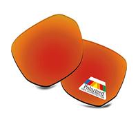 Bwake Verres de rechange pour lunettes de soleil Oakley Latch Beta OO9436 - Rouge feu polarisé