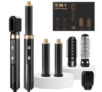 Bwaliffury Brosse Soufflante 5 en 1, Air Styler 1000W avec 5 Embouts, Multistyler avec 3 Températures et 2 Vitesses, brosse seche cheveux, Airbrush pour Seche Cheveux, Lisser, Ondulé, Volumisante