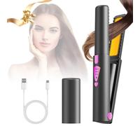 Bwaliffury Fer à lisser Sans Fil, Lisseur Boucleur Cheveux, Mini Lisseur Rechargeable,3 Température/160°-200°,Chauffage Rapide, Lisseur Cheveux Ceramique et Ionique, Pour lisser et boucler les cheveux