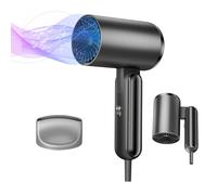 Bwaliffury Seche Cheveux Pliable, 1800W Sèche-Cheveux Ionique, Professionnel Hair Dryer, 3 Températures, Séchage Rapide, Protection Contre la Surchauffe, pour Famille Voyage Salons de Coiffure
