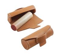 BWANGIAO Étui cylindrique en Cuir PU pour Crayons et Rouges à lèvres. Design Compact et Stable, idéal pour Le Bureau et Les Voyages.