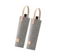 BWANGIAO Lot de 2 Sacs à vin en Feutre pour protéger Une Bouteille Lors de dîners, fêtes et réunions de Famille ou Entre Amis.