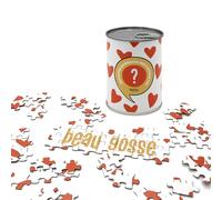 BWAT Puzzle Message à Offrir dans Boîte Surprise - Cadeau Original, Amis, Famille, Fêtes, Anniversaire, Collègue - Puzzle de 54 Pièces 100% Fabriqué en France (Beau Gosse)
