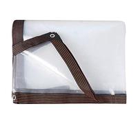 BWBG Bâche Imperméable Exterieur Transparent,1mx1m Bâches Transparente avec Oeillets Anti-Déchirure Bache Plastique Polyethylene pour Le Jardin Terrasse Serre Chenil Voiture Vélo Moto Barbecue