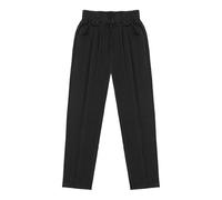 BWBIKE Pantalon Chino Droit Uniforme pour Garçon Pantalon Cargo à Taille élastique pour Enfants Enfiler Les Bas d’école