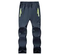 BWBIKE Pantalon d’Extérieur à Séchage Rapide pour Garçon - Pantalon léger de Randonnée et de Camping pour Enfants avec Poches Zippées, Jogging de Sport pour Jeunes pour Le Trekking et l’Aventure