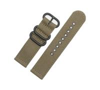 BWBVHRHZY Bracelet de montre 24mm adapté for Casio PRW-6600Y/6600/600 PRG-650 PRG-600YB-3, toile Fine en Nylon, chaîne de montre for hommes, vert armée, kaki noir(Army green bk)