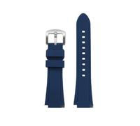 BWBVHRHZY Bracelet de montre en caoutchouc de Silicone 24 * 16mm, Joint convexe, noir, bleu, vert, Orange, for hommes, adapté for Timex Adventure Tidal IQ T2N720 T2N721(Dark blue-S pin)