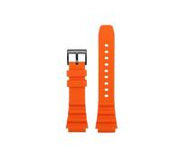 BWBVHRHZY Bracelet de montre en caoutchouc de Silicone adapté for SEIKO NO.5 Prospex SRPD63K1 SRPD79 SRPE31 20mm 22mm noir vert rouge Orange bleu bracelet de montre for hommes(Orange-B pin,20mm)