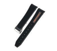 BWBVHRHZY Bracelet de montre en caoutchouc et Silicone, 18mm, 19mm, 20mm, 21mm, 22mm, adapté for la montre Omega Sxwatch Moon, adapté for Speedmaster, adapté for Seamaster AT150, adapté for Tag Heuer,