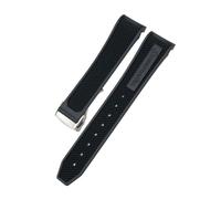 BWBVHRHZY Bracelet de montre en caoutchouc et Silicone, 18mm, 19mm, 20mm, 21mm, 22mm, adapté for la montre Omega Sxwatch Moon, adapté for Speedmaster, adapté for Seamaster AT150, adapté for Tag Heuer,