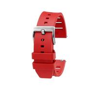 BWBVHRHZY Bracelet de montre en caoutchouc fluoré, 20mm 22mm, adapté for Huawei, Mido, navigateur Helmsman, série Seiko en conserve(Red sk,22mm)