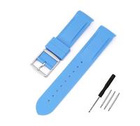 BWBVHRHZY Bracelet de montre en caoutchouc, Interface for extrémité incurvée de 20mm, adapté for Omega, for Moonswatch, Joint Constellation, bracelet de montre de sport for hommes et femmes(Dark blue