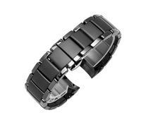 BWBVHRHZY Bracelet de montre en céramique adapté for bracelets de montre AR1451 AR1452 AR1400 AR1410 for fermoir en acier inoxydable 22mm 24mm(AR1451,22mm)