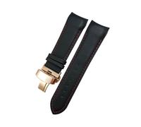 BWBVHRHZY Bracelet de montre en cuir, 22mm 23mm 24mm, adapté for Tissot 1853 Couturier T035 T035627 T035410, noir et marron, outils de bracelet de montre(Black Red-Rose,22mm)