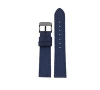 BWBVHRHZY Bracelet de montre en cuir et Nylon, 18mm/19/20 /21/22/ 23 /24mm, adapté for Seiko SRPC31J1/Fit for Citizen, for Tissot, toutes les grandes marques, poignet for hommes(Blue bk,23mm)