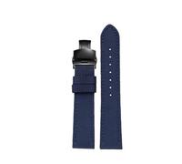 BWBVHRHZY Bracelet de montre en cuir et Nylon, 18mm/19/20 /21/22/ 23 /24mm, adapté for Seiko SRPC31J1/Fit for Citizen, for Tissot, toutes les grandes marques, poignet for hommes(Blue Black,19mm)