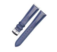 BWBVHRHZY Bracelet de montre en cuir for Zenith, Omega, Jaeger-LeCoultre, Rolex, Blancpain, A. Lange et Söhne, chaîne de montre for hommes 20 mm-16(Dark blue)