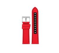 BWBVHRHZY Bracelet de montre en Nylon adapté for Seiko No. 5 Street Overlord édition limitée SRPF23 SRPF24 SRPF19K1/SRPF20K1 bracelet de montre inférieur en Nylon(Red sk)