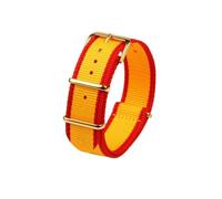 BWBVHRHZY Bracelet de montre en Nylon adapté for Seiko No. 5 Street Overlord édition limitée SRPF23 SRPF24 SRPF19K1/SRPF20K1 bracelet de montre inférieur en Nylon(Yellow gk)