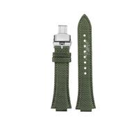 BWBVHRHZY Bracelet de montre en Nylon for bouche convexe de 12mm, adapté for la série Tissot PRX, Super Player T137.407/410, Bracelet en Nylon for hommes(Military green sk bk)