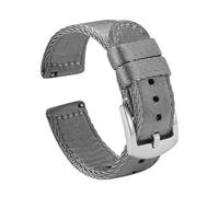 BWBVHRHZY Bracelet de montre en Nylon for hommes, 18mm 20mm 22mm, Bracelet de remplacement Sport for Samsung S3, Huawei Watch, GT 2 Pro 46mm, Amazfit GTR 47mm(Grey 1,22mm)