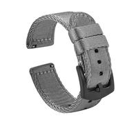 BWBVHRHZY Bracelet de montre en Nylon for hommes, 18mm 20mm 22mm, Bracelet de remplacement Sport for Samsung S3, Huawei Watch, GT 2 Pro 46mm, Amazfit GTR 47mm(Grey 2,20mm)
