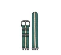 BWBVHRHZY Bracelet de montre en Nylon souple adapté for Swatch 21m, Bracelet de montre respirant, Bracelet de remplacement de sport for hommes et femmes, adaptateur en métal, accessoires(A13 green yel