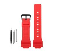 BWBVHRHZY Bracelet de montre en résine de caoutchouc et de Silicone, 18mm, brillant ou mat, for hommes et femmes, adapté for Casio, adapté for G-SHOCK DW-H5600 AQ-S810W AEQ-110(Matte red-B)